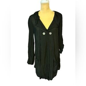 S. Line Womens Black Cardigan Medium